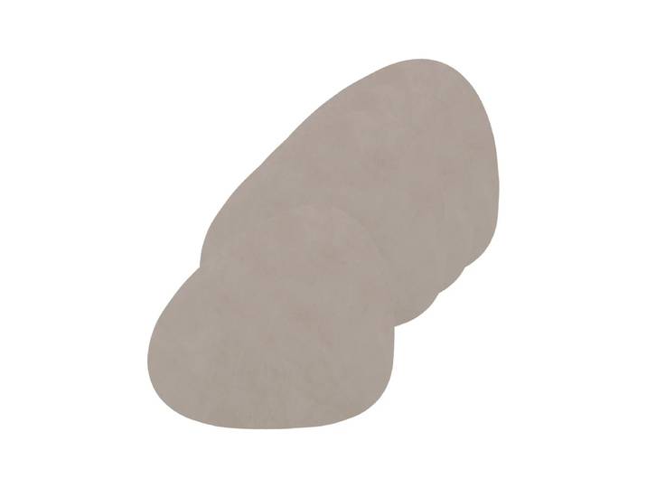 Lind DNA - Glasuntersetzer Curve, Nupo hellgrau (4er-Set)