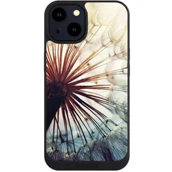 Nivocase Handyhülle für Apple iPhone 14 Hülle NIVOpure Case Schwarz Blumen Fotografie Pusteblume (Apple iPhone 14), Smartphone Hülle, Schwarz