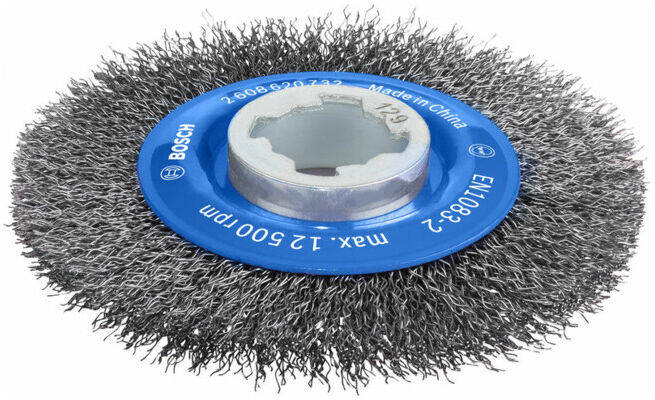 Brosse circulaire X-LOCK à 115 fils d’acier ondulés 115 mm, 0,3 mm, X-LOCK ; Bosch (2608620732)
