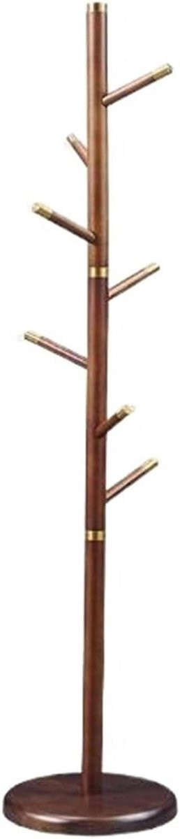 Staande kapstok boomvormig kledingrek in houtkleur H 180 x B 39 cm