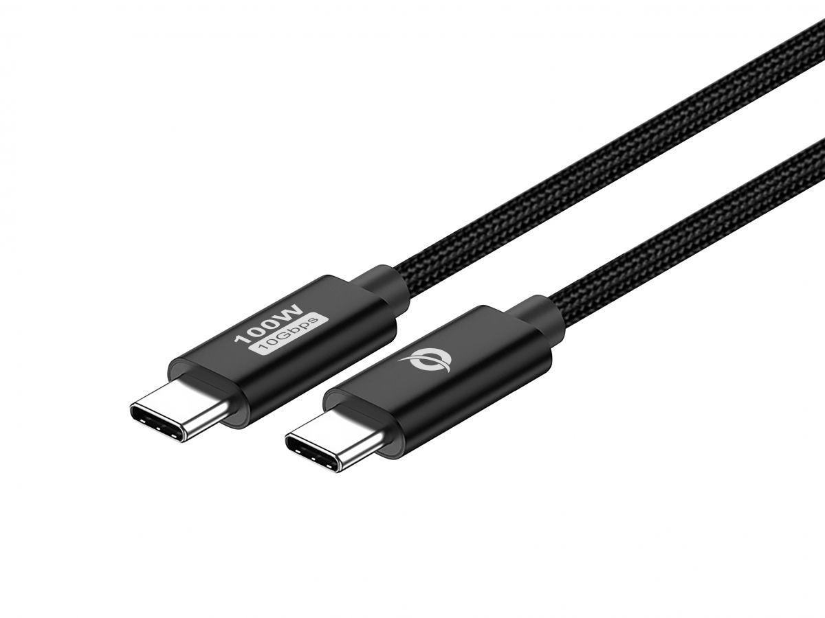 Conceptronic ETTA02B12 USB 3.2 Gen 2 C-C PD 3.0 100W Kabel, 1,2m, 20V 5A, 10Gbps, E-Mark