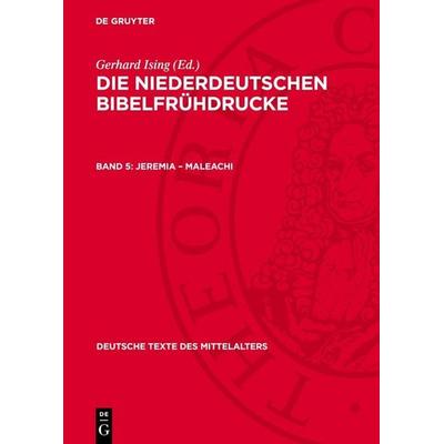 Jeremia – Maleachi, Gebundene Ausgabe von , De Gruyter, 978-3-11-271596-3