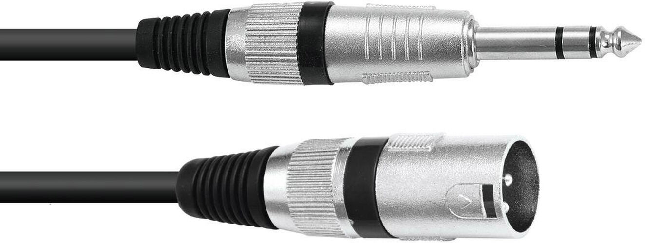 Omnitronic Adapterkabel Xlr(M)/klinke Stereo 2m Sw