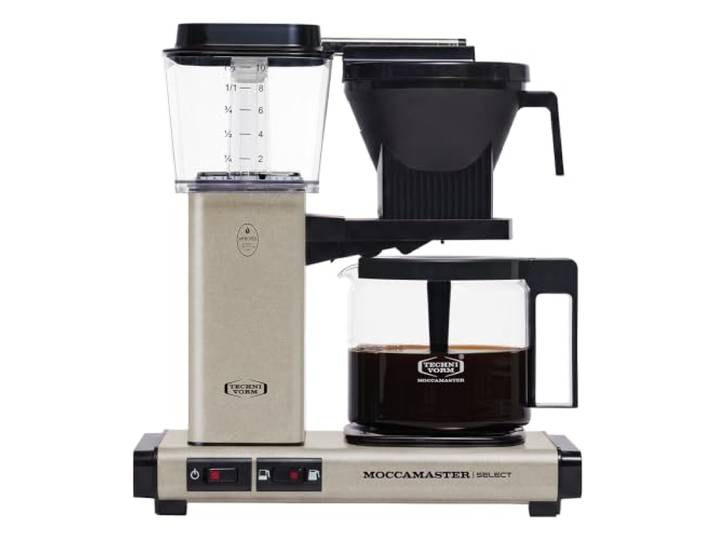Moccamaster KBG Select, Filterkaffeemaschine, Glaskanne, Sandstone, 1.25L