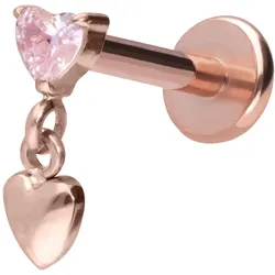 Titan Labret mit Push Fit 2 HERZEN