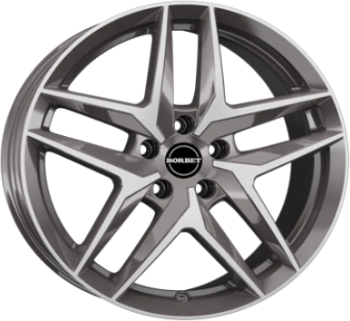 Borbet Z Black Glossy 8.5x20 ET 38 5/112 Alufelge Schwarz