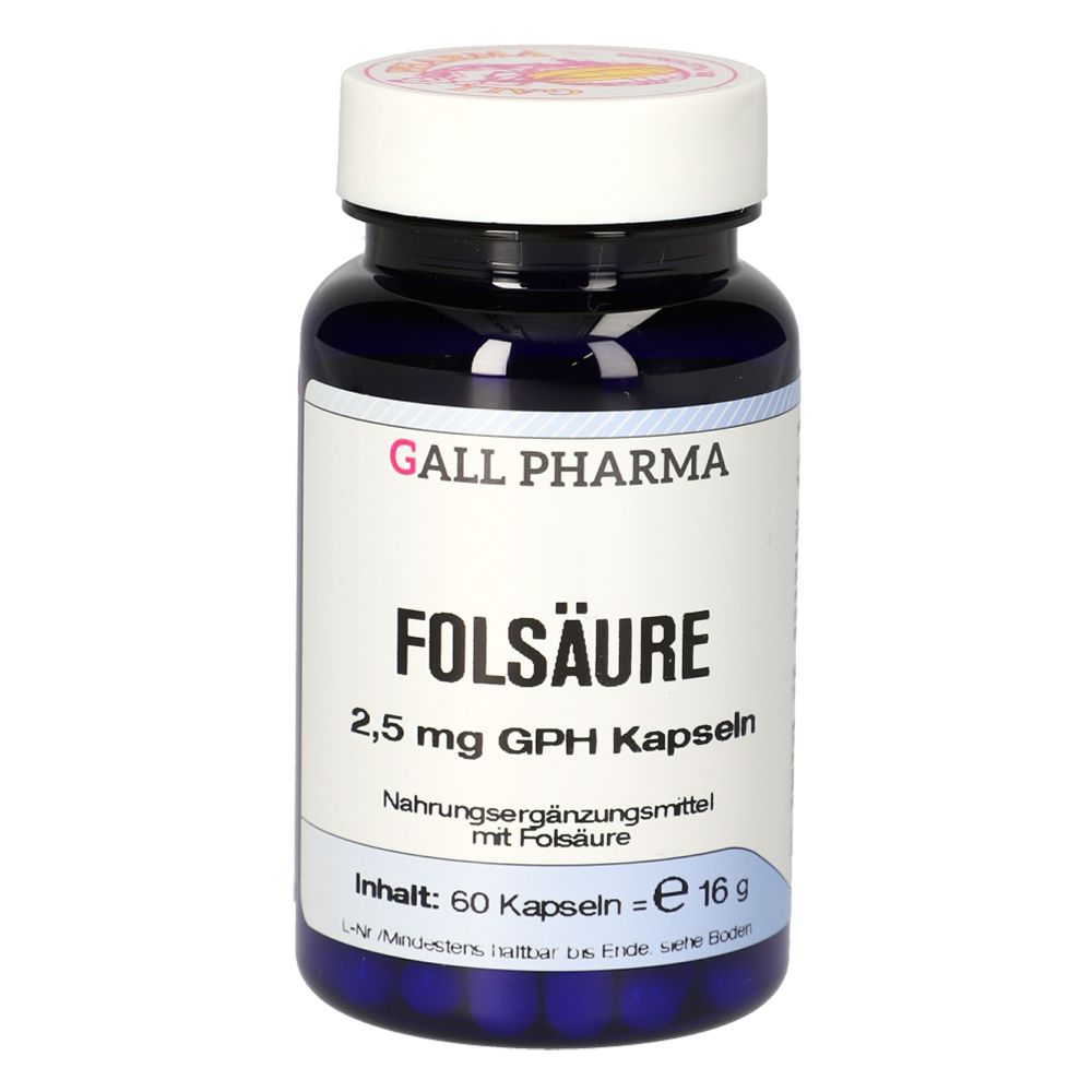 Folsäure 2,5 mg GPH Kapseln 60 St