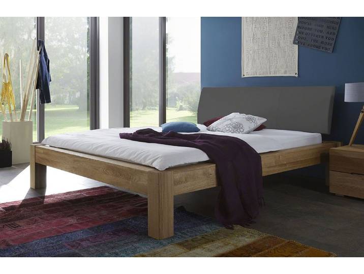 Holzbett massiv Lotus , Wildeiche Honig geölt , 180x220 , Kopfteil 1