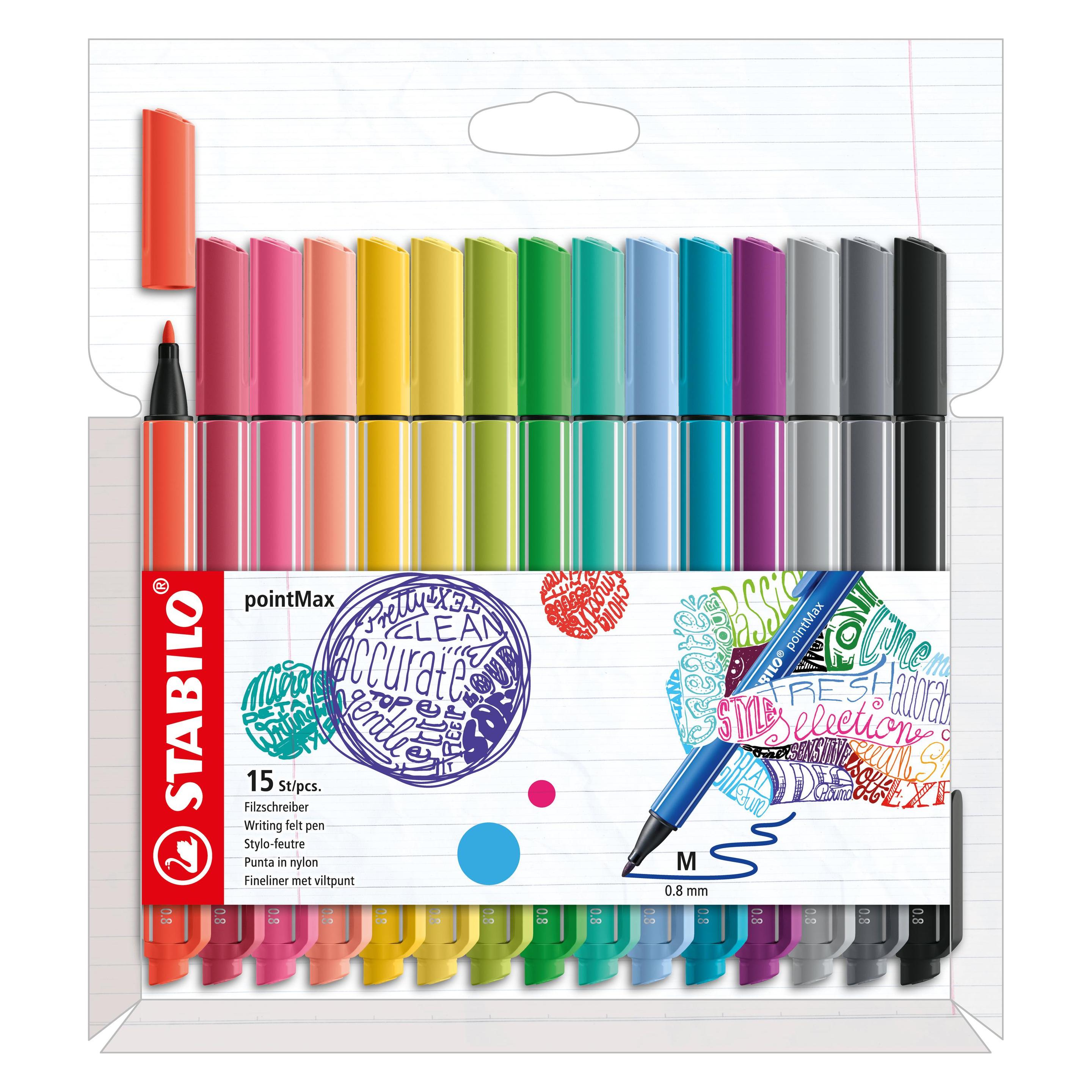 Stabilo pointMax Filzschreiber (15x) (488/15-02)