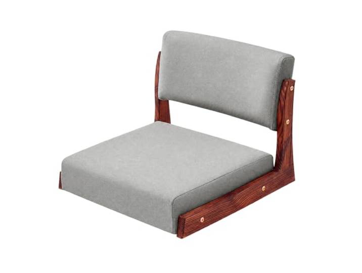 Tatami-Stuhl Aus Holz Mit RüCkenlehne,Japanischer Beinloser Bodenstuhl Stabile Und Stabile Konstruktion,Hohe Tragkraft,FüR Teetrinken, Nickerchen Machen, Fernsehen Und Lesen