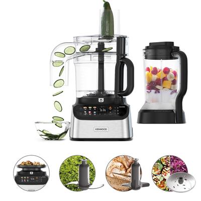 KENWOOD Kompakt-Küchenmaschine "MultiPro OneTouch FDM73.480SS schwarz", schwarz, B:22,2cm H:42,9cm T:27,7cm, Küchenmaschinen, Kompakt-Küchenmaschine