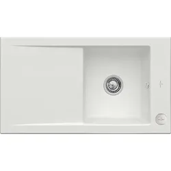 Villeroy & Boch Timeline Einbauspüle 330702SM mit Ablaufgarnitur und Exzenterbetätigung, Steam