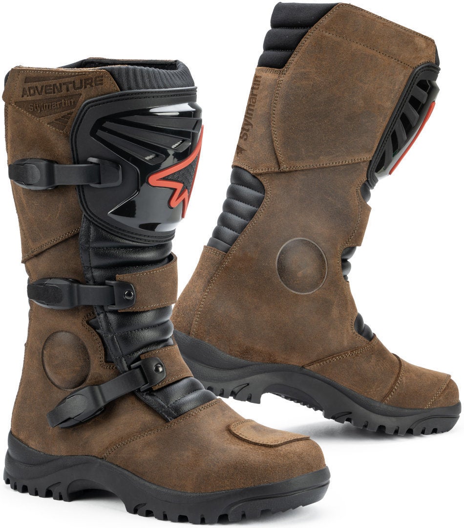 Stylmartin Overlander WP wasserdichte Motorrad Stiefel OVERLANDER-WP-BROWN-43