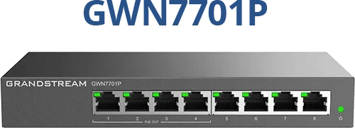 Grandstream Networks GWN7701P Unmanaged Switch 8-Port 4x PoE