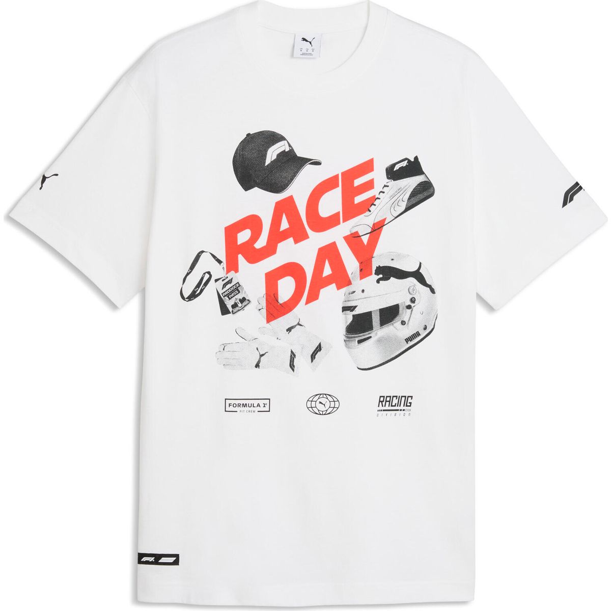 Puma F1 Race Day Graphic Tee puma white (02) XS 637115-02-XS