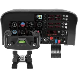 Logitech G Saitek Pro Flight Instrument Panel (PC), Gaming Controller, Schwarz