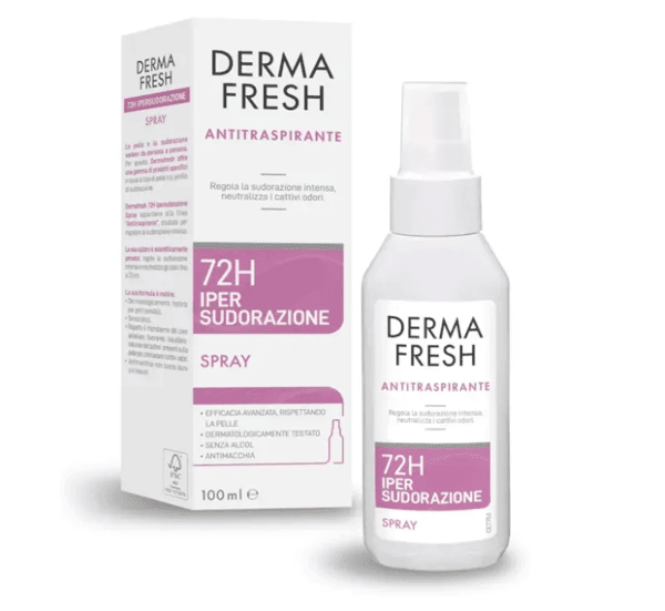 Dermafresh 72H 100 ml Deodorante Per Ipersudorazione Spray Max Protezione