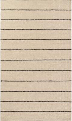 Momeni Twine Wool and Viscose Hand Woven Striped Are Rug