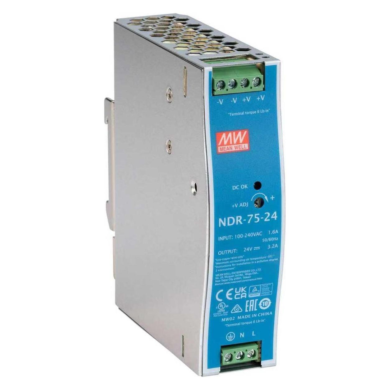Ernitec 24V, 75W Din-Rail Power Supply (ELECTRA-PWR-75-24)