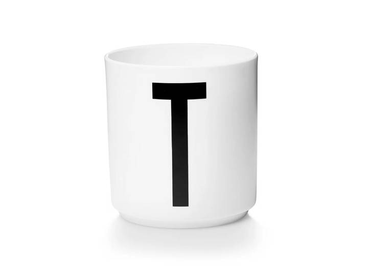 Design Letters - AJ Porzellan Becher T, weiss