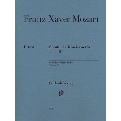 Franz Xaver Mozart - Sämtliche Klavierwerke, Band II -