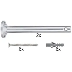 Paulmann Zubehör für Seilsysteme 12V WIRE SYSTEM L&E - Umlenker/Abhängung, 1 Paar, 165mm, Chrom  matt PAUL-17806
