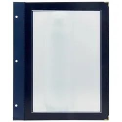 Securit® 5er-Set Einlagen für Speisekarten A4 "Wood" - Blau - 2 Ansichten pro Einlage