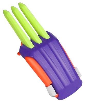 Snug & Styled Radish Wolf Claw Retractable Catapult Stress Relief Toy For Kids Interactive Play green