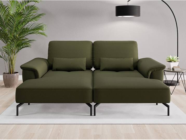 Loveseat Tokio - Grün (Waldgrün) - Feiner Mikrofaserstoff