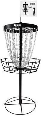 GSE Games & Sports Expert GSE™ Professional Portable 24-Chain Disc Golf Targets Basket, PRO Disc Golf Practice Goal Baskets
