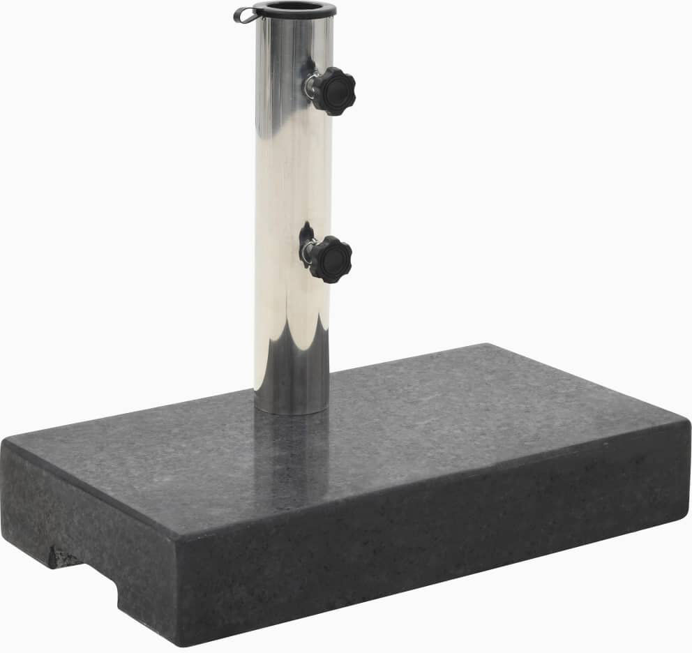 Dakota Fields Suchin 21.1 kg Stone Umbrella Base Black 4,000mm H X 2,400cm W X 25cm D