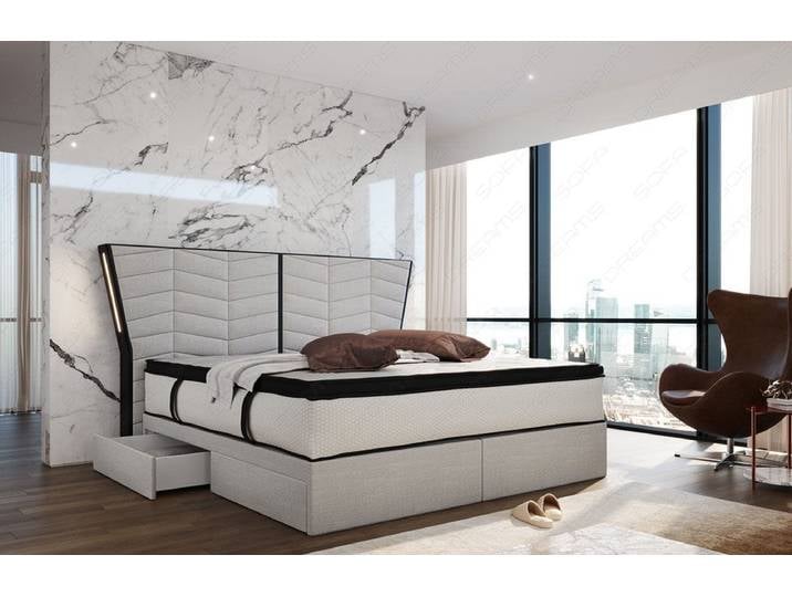 Boxspringbett Novara Stoff