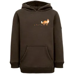 Hubertus Hoodie Spurensuche, oliv-braun, 104
