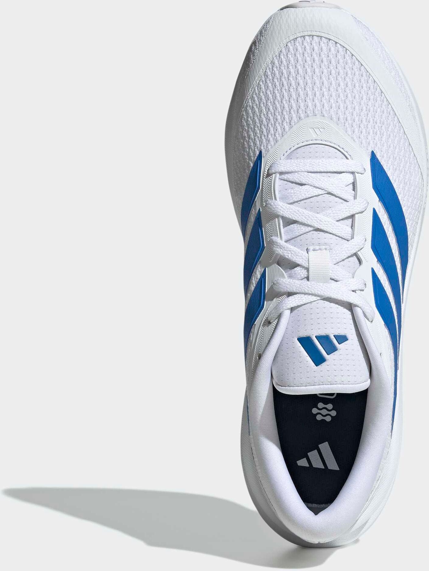 Laufschuh ADIDAS PERFORMANCE "RUNFALCON 6 CLOUDFOAM", Herren, Gr. 42,5, cloud weiß, bright royal, grau one, Synthetik, Textil, Schuhe Laufschuh cloud weiß, bright royal, grau one 42,5