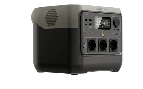 ECOFLOW River 2 Pro Powerstation LiFePO 4 Schwarz mit Laderegler