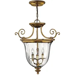Elstead Lighting, Pendelleuchte, Cambridge Hängeleuchte E14 3-fach 60cm Brüniertes Messing (E14)