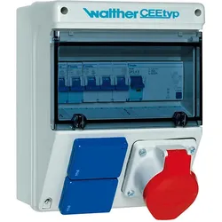 WALTHER-WERKE Steckdosenkombination 237x183x152mm 6920117