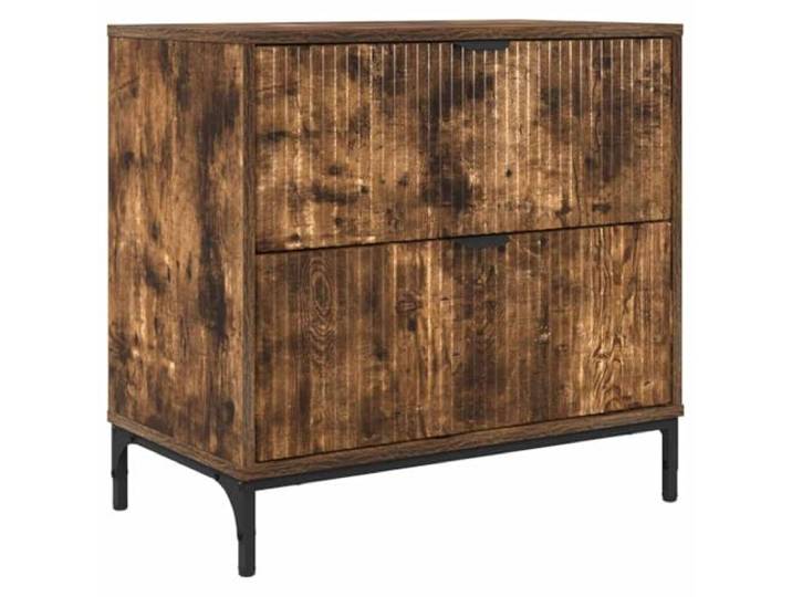 Heofavd Nachttisch 63,5x36x61 cm Räuchereiche Holzwerkstoff