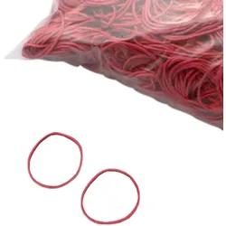 Gummiringe, rot 1 mm | 15 mm, Kautschuk