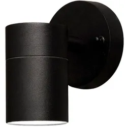 Konstsmide Außen-Wandleuchte MODENA, GU10 max. 35W, Schwarz, Aluminium / Klarglas KON-7572-750