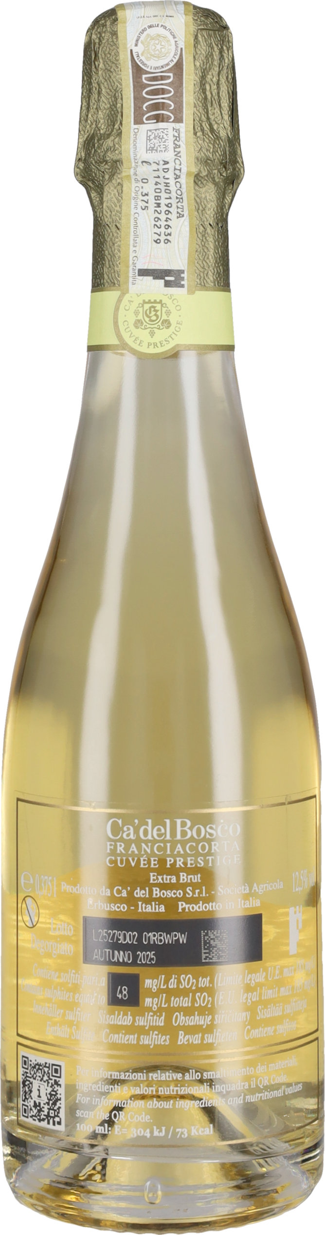 Franciacorta Extra Brut 'Cuvée Prestige' Ca' del Bosco - 37.5cl
