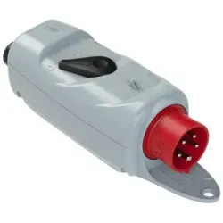 PCE 53015530 CEE-Stecker mit Schalter (EIN-AUS) 16A 5p 6h IP44 mit Bügel