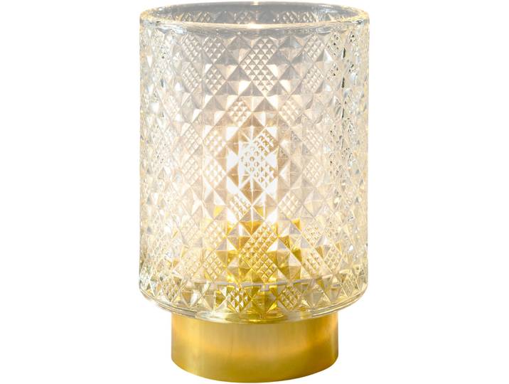 Tischlampe Magic Candle transparent Glas - LED - Tischlampe- LED Energiesparlampe