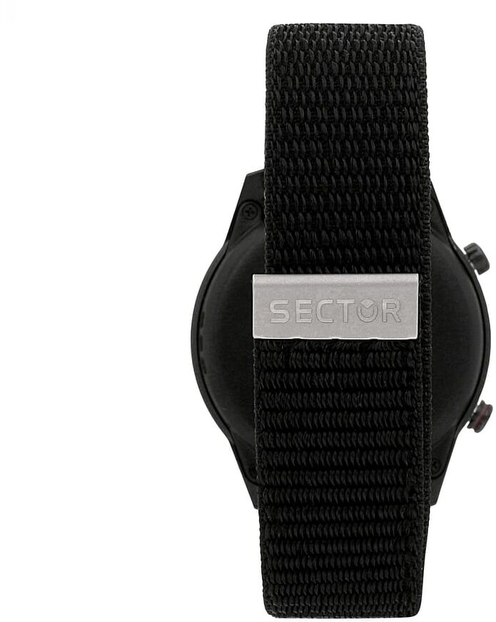 Montre Connectée Mixte Sector En Silicone Noir Homme