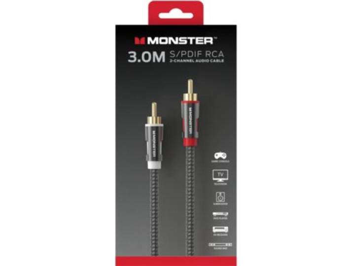Monstercable - Câble Rca Audio Interconnexion 2rca M/M 3m