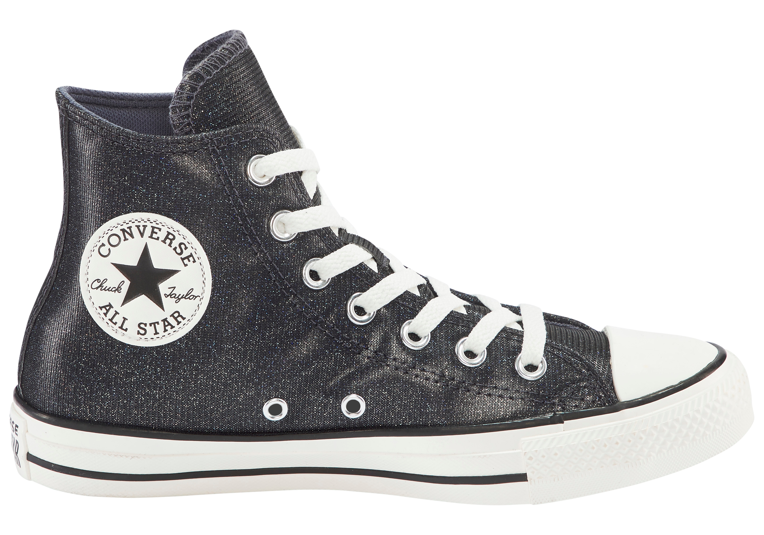 Sneaker CONVERSE "CHUCK TAYLOR ALL STAR", Damen, Gr. 42, atmungsaktiv, schwarz (cold stare, schwarz, egret), Textil, Schuhe Sneaker cold stare, schwarz, egret 42, atmungsaktiv
