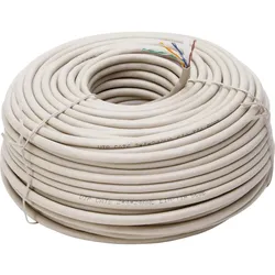Kopp 33369558 Netzwerkleitung CAT 6-UTP, 50m, Farbe: grau