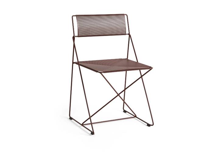 HAY Chaise X-Line Indoor Outdoor Iron red