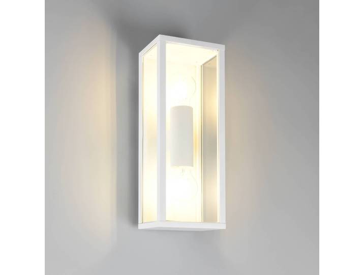 Trio Lighting Aussenwandleuchte Garonne, weiß / opal, Aluminium, Modern, Wandleuchte außen