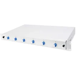 helos LWL 19 Breakoutbox mit 6-fach LC-duplex, Singlemode"